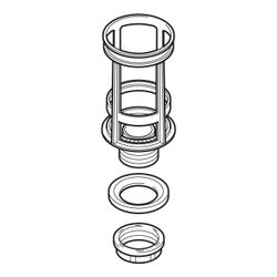 Geberit Bassin für Aufputzspülkasten Aufputz 128, Spül-Stopp-Spülung... GEBERIT-240111001 4025416037309 (Abb. 1)