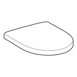 Geberit Renova Compact WC-Sitz oval, Befestigung von oben, Befestigungsabstand 15,5c... GEBERIT-571044000 4022009213645 (Abb. 1)