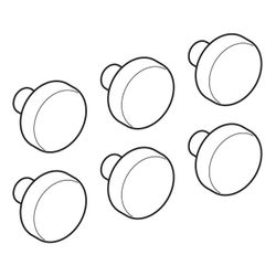 Geberit Sitzdeckelpuffer für 572150, 598136000... GEBERIT-598136000 4022009232295 (Abb. 1)