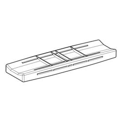 Geberit Verbindungsstück CleanLine 50, Länge 10cm, Breite 2,9cm, Höhe 0,9cm... GEBERIT-154320001 4025410761347 (Abb. 1)