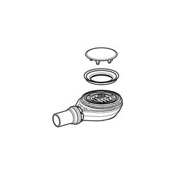 Geberit Duschwannenablauf für Setaplano Duschfläche, Sperrwasserhöhe 30mm, Außendurc... GEBERIT-154022001 4025416536567 (Abb. 1)