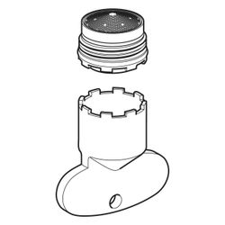 Geberit Strahlregler für Piave und Brenta Waschtischarmaturen, 1,3 l/min starr, 2436... GEBERIT-243638001 4025416547877 (Abb. 1)