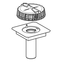 Geberit Pluvia Dachwassereinlauf mit Anschlussblech für Rinnen Maximale Ablaufleistu... GEBERIT-359100001 4025410162847 (Abb. 1)