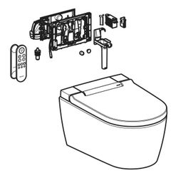 Geberit AquaClean Sela WC-Komplettanlage Wand-WC, DuoFresh, Weiß... GEBERIT-146226011 4025410121875 (Abb. 1)