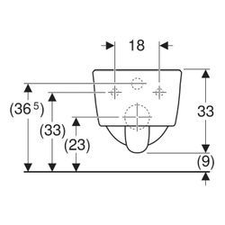 Geberit iCon Wand-WC Tiefspüler, verkürzte Ausladung, geschlossene Form, Rimfree Tie... GEBERIT-204070600 4022009334975 (Abb. 1)