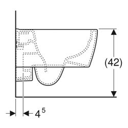 Geberit iCon Wand-WC Tiefspüler, verkürzte Ausladung, geschlossene Form, Rimfree Tie... GEBERIT-204070600 4022009334975 (Abb. 1)