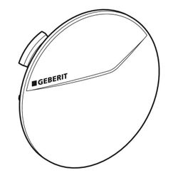 Geberit Abdeckrosette für Unterputz-Kugelhahn DN 15/20, Hochglanz verchromt... GEBERIT-610090211 4025416536611 (Abb. 1)