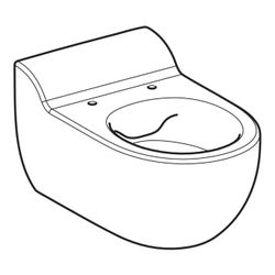 Geberit Bambini Wand-WC, für Kinder, Tiefspüler Rimfree, Höhe 35cm, Weiß, KeraTect... GEBERIT-502959008 4025410101440 (Abb. 1)