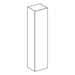Geberit Xeno2 Hochschrank mit 1 Tür, Innenspiegel, 40x170x35,1cm, Weiß lackiert hoch... GEBERIT-500503011 4025416611578 (Abb. 1)