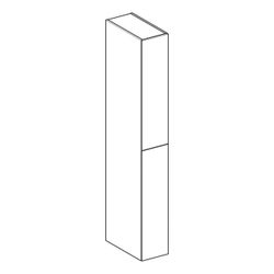 Geberit Hochschrank mit zwei Auszügen 24x180x48cm, Lava matt... GEBERIT-503011JK1 4025410144508 (Abb. 1)