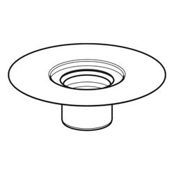 Geberit Flansch für Bodenabläufe 13x13cm, Bodeneinläufe 13x13cm... GEBERIT-388101001 4025416581086 (Abb. 1)