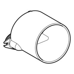 Geberit Anschlussstutzen für Varino Bodenablauf, DN 100, 110mm, Schwarz, 243375161... GEBERIT-243375161 4025416581932 (Abb. 1)
