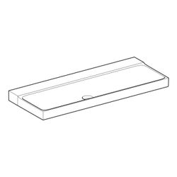 Geberit Xeno2 Waschtisch, Breite 120cm, Tiefe 48cm, ohne Hahnloch, ohne Überlauf, We... GEBERIT-500552011 4025416608943 (Abb. 1)