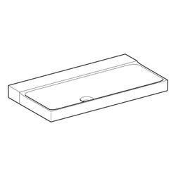 Geberit Xeno2 Waschtisch, Breite 90cm, Tiefe 48cm, ohne Hahnloch, ohne Überlauf, Wei... GEBERIT-500532011 4025416605461 (Abb. 1)