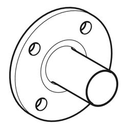 Geberit Mapress C-Stahl Flansch 6 bar, mit Einschubende Außendurchmesser 42mm, DN 40... GEBERIT-23767 4024723237679 (Abb. 1)