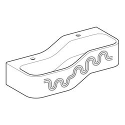 Geberit Bambini Spiel-/Waschlandschaft, 2 Waschplätze, tieferes Becken links B 90cm,... GEBERIT-502973SX1 4064746000287 (Abb. 1)