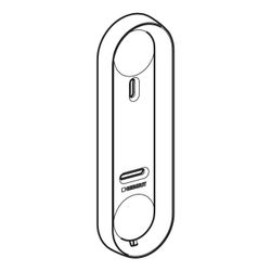 Geberit Wandhalterung Groß, Diebstahlsicher für Geberit AquaClean Fernbedienungen, a... GEBERIT-147086011 4064746001338 (Abb. 1)