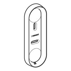 Geberit Wandhalterung Klein, Diebstahlsicher für Geberit AquaClean Fernbedienungen, ... GEBERIT-147076011 4064746001345 (Abb. 1)