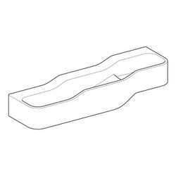 Geberit Bambini Spiel-/Waschlandschaft, 3 Waschplätze, tieferes Becken links B 140cm... GEBERIT-502975002 4064746000652 (Abb. 1)