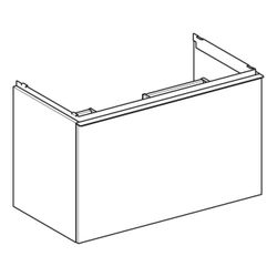 Geberit Acanto Unterschrank für Waschtisch, 1 Schublade/Innenschublade WT 90cm, Weiß... GEBERIT-503005013 4025410127426 (Abb. 1)