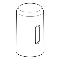 Geberit Abdeckgehäuse für Aufputz Druckspüler... GEBERIT-245899001 4025410126016 (Abb. 1)