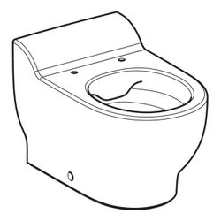 Geberit Bambini Stand-WC für Kinder, Tiefspüler Rimfree, Höhe 30cm, Weiß, KeraTect... GEBERIT-502966008 4025410105387 (Abb. 1)