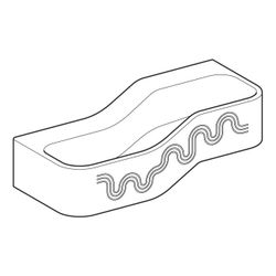 Geberit Bambini Spiel-/Waschlandschaft, 2 Waschplätze, tieferes Becken links B 90cm,... GEBERIT-502973SX2 4064746000300 (Abb. 1)