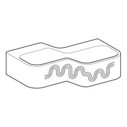 Geberit Bambini Spiel-/Waschlandschaft, 2 Waschplätze, tieferes Becken rechts B 90cm... GEBERIT-502974FY2 4064746000362 (Abb. 1)