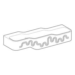 Geberit Bambini Spiel-/Waschlandschaft, 3 Waschplätze, tieferes Becken rechts B 140c... GEBERIT-502976792 4064746000782 (Abb. 1)
