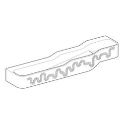 Geberit Bambini Spiel-/Waschlandschaft, 4 Waschplätze, tieferes Becken links B 180cm... GEBERIT-502977SX2 4064746000836 (Abb. 1)