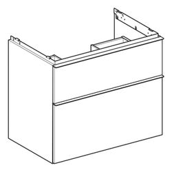 Geberit iCon Unterschrank für Waschtisch, 2 Schubladen Waschtisch 75cm, Weiß lackier... GEBERIT-502304011 4025410941251 (Abb. 1)