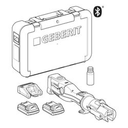 Geberit ACO 203XLplus Pressgerät Typ 2/Typ 2XL im Koffer 230V/50-60 Hz Steckertyp CE... GEBERIT-691229P12 4025410781185 (Abb. 1)