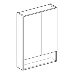 Geberit Renova Plan Spiegelschrank mit zwei Türen und zwei Glaseinlegeböden 58,8x85x... GEBERIT-502365011 4025410681096 (Abb. 1)