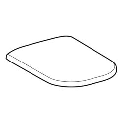 Geberit Smyle WC-Sitz mit Absenkautomatik, ohne Quick-Release-Scharniere, Befestigun... GEBERIT-500236011 4025416520436 (Abb. 1)