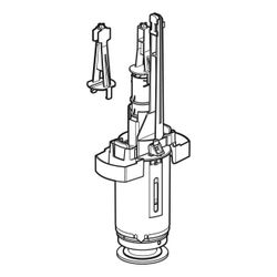 Geberit Spülventil für Aufputzspülkasten AP128, 2-Mengen-Spülung... GEBERIT-243634001 4025416557319 (Abb. 1)