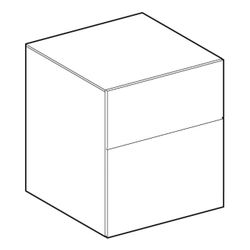 Geberit Xeno2 Seitenschrank 2 Schubladen, 45x51x46,2cm, Greige/lackiert matt... GEBERIT-500504001 4025416428947 (Abb. 1)