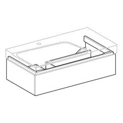 Geberit Xeno2 Unterschrank für Waschtisch, Ablagefläche, 1 Schublade, 88x22x46,2cm, ... GEBERIT-500513011 4025416610083 (Abb. 1)