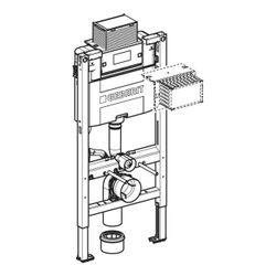 Geberit Duofix Element für Wand-WC 98cm, für Metall-, Holzständerwände, mit Omega Un... GEBERIT-111030002 4064746023880 (Abb. 1)