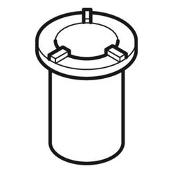 Geberit Tauchrohr für Duschflächen, PP, L5,92 H7,2, 252000001... GEBERIT-252000001 4025416052777 (Abb. 1)