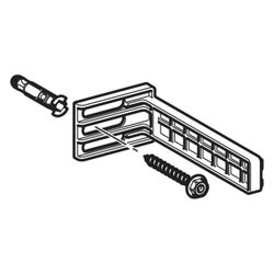 Geberit Befestigungswinkel für Wandklosetts, 16cm, Stahl/Kunststoff, 465027001... GEBERIT-465027001 4025416230571 (Abb. 1)