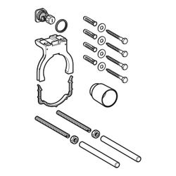 Geberit Montagezubehör für Geberit Kombifix Element für Wand-WC, mit Sigma Unterputz... GEBERIT-241870001 4025416746829 (Abb. 1)