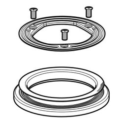 Geberit Klemmflansch für Duschwannenablauf, mit Profildichtung, d 90mm, 241997001... GEBERIT-241997001 4025416861744 (Abb. 1)