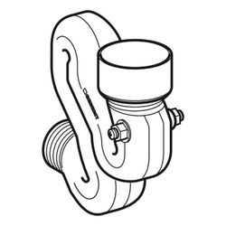 Geberit Schneckengeruchsverschluss für Urinal, mit Sonde, PP, 45mm, 242078001... GEBERIT-242078001 4025416861843 (Abb. 1)