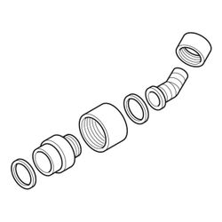 Geberit Winkelschlauchtülle für Spülbeckenanschluss, 242084001... GEBERIT-242084001 4025416861904 (Abb. 1)