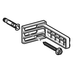 Geberit Befestigungswinkel für Unterputz-Sprühkopf, 12cm, Stahl/Kunststoff, 24102600... GEBERIT-241026001 4025416533955 (Abb. 1)
