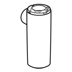 Geberit Waschbeckengeruchsverschluss mit Tauchwand, Mattschwarz... GEBERIT-242561141 4064746012105 (Abb. 1)