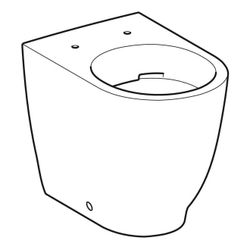 Geberit Acanto Stand-WC Tiefspüler, erhöht, wandbündig, geschlossene Form, Rimfree T... GEBERIT-500602012 4022009353228 (Abb. 1)