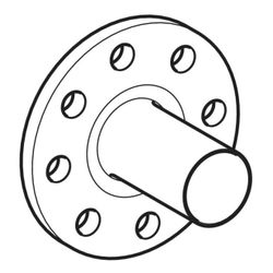 Geberit Mapress C-Stahl Flansch 10/16 bar, mit Einschubende Außendurchmesser 88,9mm, DN ... GEBERIT-23790 4025410724625 (Abb. 1)
