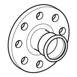 Geberit Mapress Edelstahl Flansch PN 10/16, mit Pressmuffe, Gas, d 108mm, DN 100... GEBERIT-34211 4024723342113 (Abb. 1)