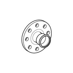 Geberit Mapress Edelstahl Flansch PN 10/16, mit Pressmuffe LABS-frei, d 108mm, DN 100... GEBERIT-83721 4024723837213 (Abb. 1)